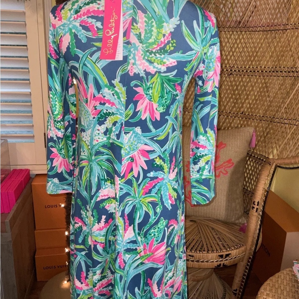 Lilly Pulitzer NWT Ophelia Dress Macaw Blue Sweet Escape $178 Size XXS, S - Picture 4 of 9
